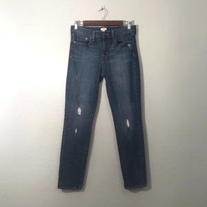 J. CREW Mid Rise Distressed Blue Jeans Size 28